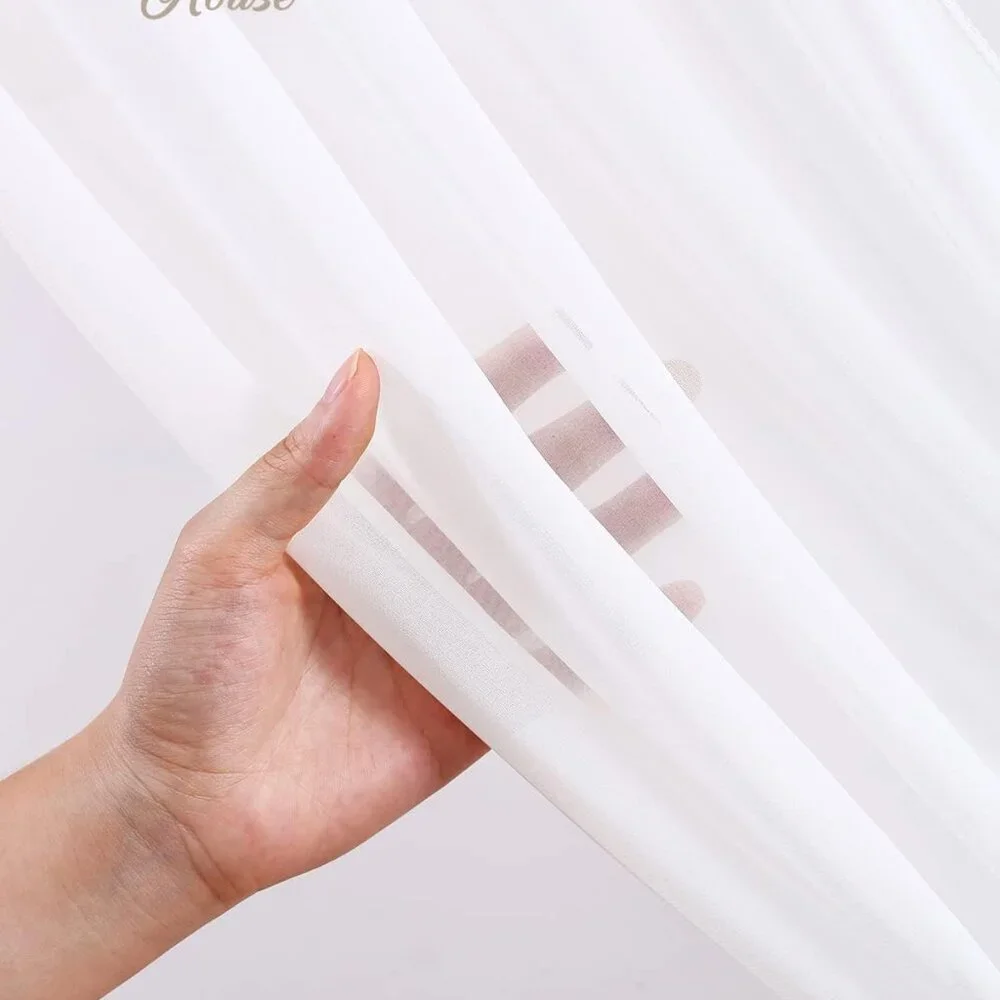 Wedding Arch Draping Fabric Ivory, White 2 Panels 6 Yards Sheer Chiffon Backdrop